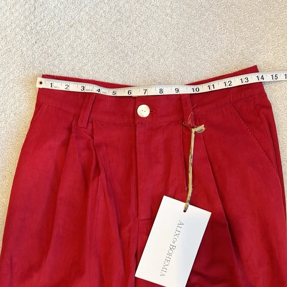 NWT Alix of Bohemia Eliot Ruby Corduroy Pant